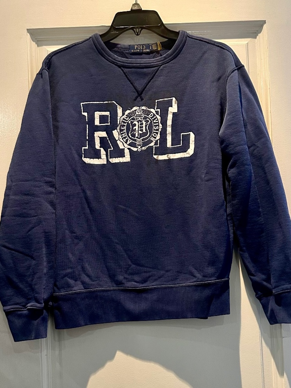 Polo Ralph Lauren RL Athletic Division Crewneck Fleece Sweatshirt Size S/P